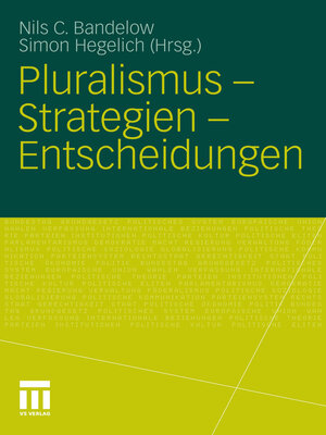 cover image of Pluralismus--Strategien--Entscheidungen